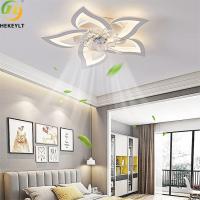 China 27 Inch 50W Remote Control Ceiling Fan With Lights 3 Color Temperatures 6 Gear factory