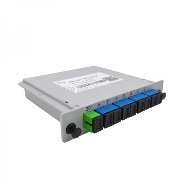 Quality 1*8  Fiber Optic PLC Splitter Fibre Separation Single Mode LGX SC/UPC Connector Box for sale