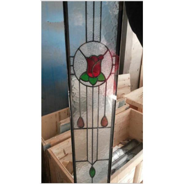 Quality 16mm 1.8M Frosted Double Pane Leaded Glass Windows Good Light Transmission for sale