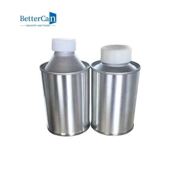 Quality OEM Metal Oil Tin Can Empty 250ml Paint Tins With Screw Cap for sale