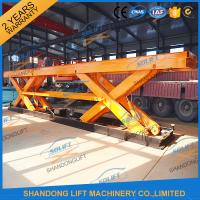 China 8T Electrical Hydraulic Scissor Heavy Duty Lift Tables Elevating Platform With Jack Lift factory