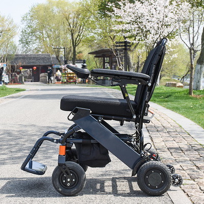 Quality Portable Folding Electric Wheelchair Lightweight  For Disabled for sale