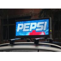 China 3G Wifi USB GPRS Taxi Roof Signs LED P5 Outdoor Double Side Video Screen 960*320mm Size for sale