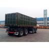 China Steel Box Drawbar Dump Tipper Semi Trailer 4 Axles For Sand And Bulk Material factory