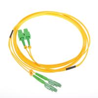 Quality OS2 Single Mode Fiber Optic Cable Patch Cord PVC/LSZH LX.5 APC-SC APC 9/125um for sale