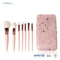 Quality OEM Pink 7PCS Makeup Brush Gift Set With Tin Box for sale