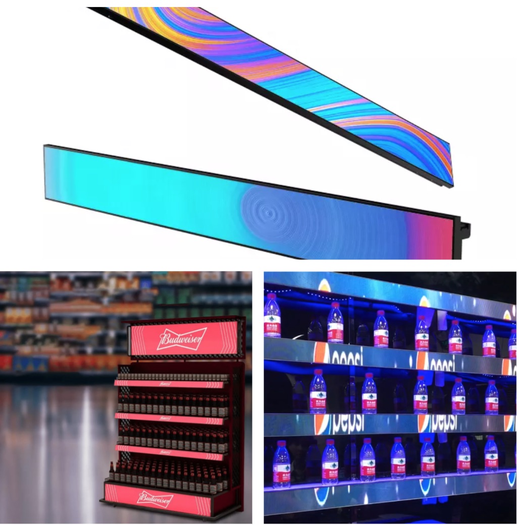 p1.5 indoor shelf led display