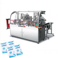 China Medical Wet Wipes Folding Packing Machine Single Pack Low Operation, Ce Alcohol Wet Wipes Packing Machine factory