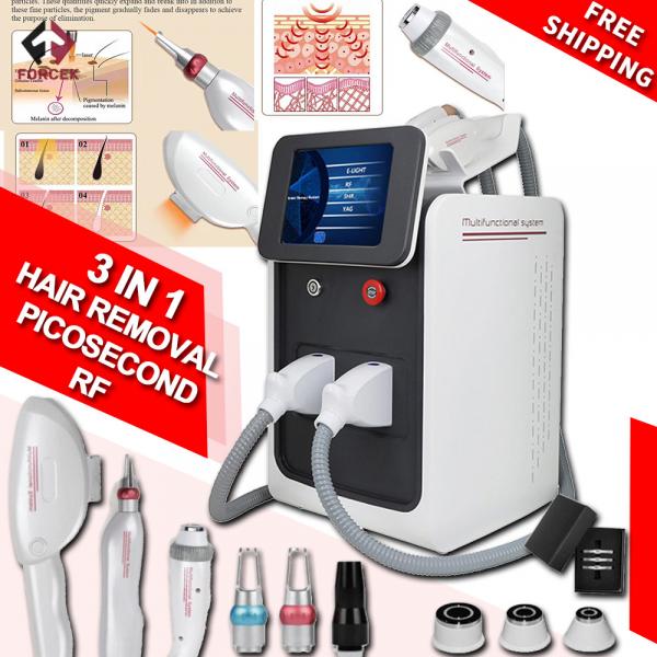 Quality 1064 Nm Picosecond Laser Tattoo Removal Machine 3 In 1 Ipl Rf Handle for sale