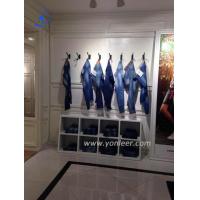 China Fashion trousers display shelves/jeans display table/t shirt slatwall gondola for garment for sale