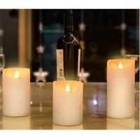 china LED candle set with IR remote,with timer,0.03w,amber flame color,DC4.5V,3*AA battery(without)