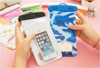 China Transparent Printed Plastic Bags Phone Water Proof Bag With Compass factory