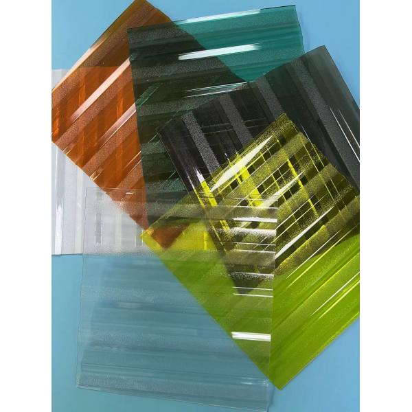 Quality Diamond Embossed Polycarbonate Sheet Channel 900 X 3000mm for sale