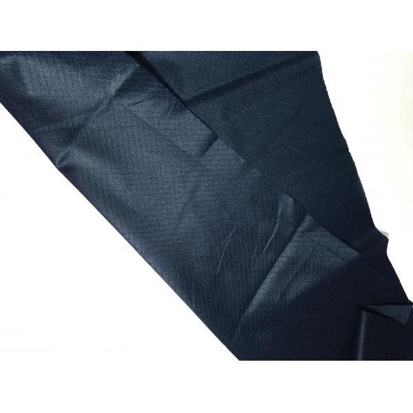 Quality 5mm Diamond Pattern Knitted Polyester ESD Fabric Dark Blue 135 GSM Weight for sale