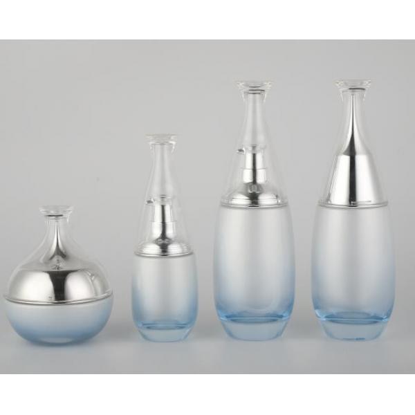 Quality Attractive Glass Cosmetic Pump Bottle / 100ml Pump Bottles / Cosmetic Packaging Various Color for sale