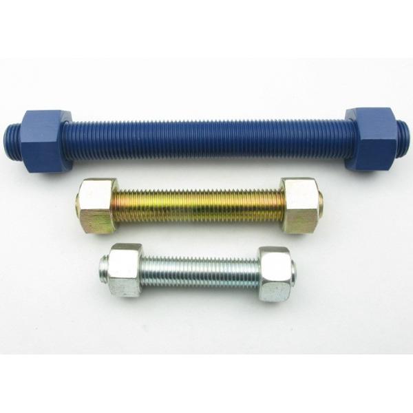 Quality Full Threaded High Strength Double Ended Bolt Customized With 2 Hex Heavy Nuts for sale