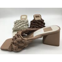 China ODM Womens Chunky Platform Sandals Brown Beige Fashion Casual Ladies Sandals factory