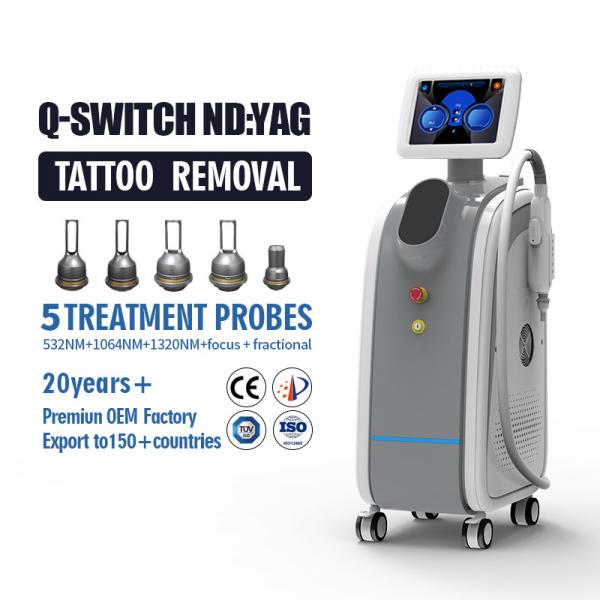 Quality CE Approved Long Pulse Nd Yag Laser Hair Removal Machine 1064nm / 532nm for sale