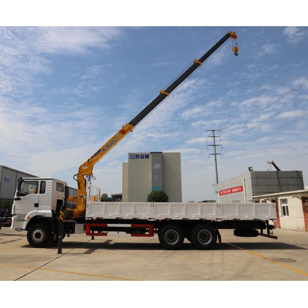 Quality Euro II Crane Cargo Truck SHACMAN H3000 Construction Crane Truck 8x4 340hp for sale
