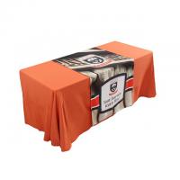 china Rectangle Tablecloths For Trade Show Booths Full Color Printing Non Fade Ink