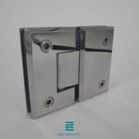 China Whole Open Shower Door Hinges , Flat Shape SS304 Shower Glass Hi for sale