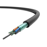 China Outdoor 4 Core Fiber Optic Cable SM 9/125um (G.652.D) Armoured With Steel Wire factory