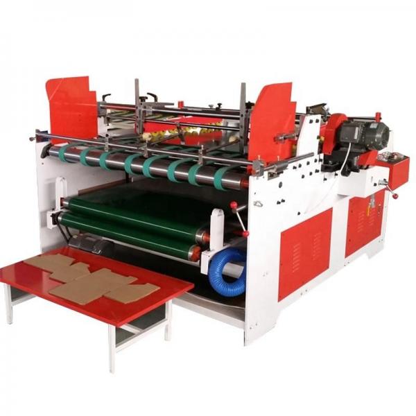 Quality Semi Automatic Corrugated Cardboard Sheet Making Machine For Carton Box Folding Gluing for sale