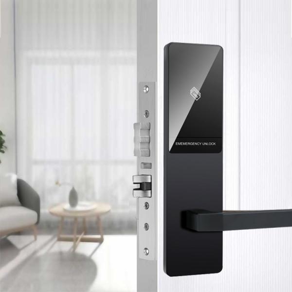 Quality Electronic Office Key Card door lock hotel system digital smart door lock with door handle for sale
