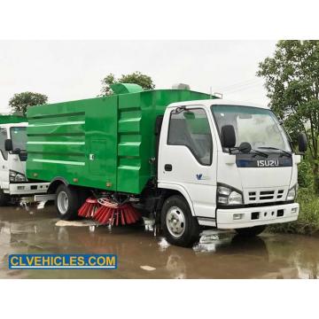 Quality ISUZU N Series Truck Road Sweeper 2500L Water Tank And 5000L Garbage Tank for sale