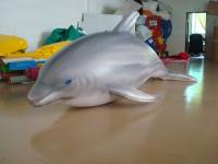 China 1.5m Long Airtight Dolphin Shaped Swimming Pool Toy Display In Showroom factory
