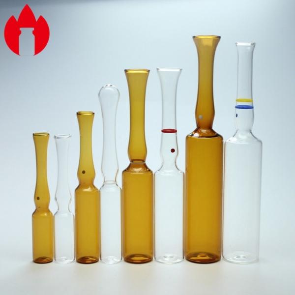 Quality Clear Or Amber Glass Ampoule 1ml 2ml 5ml 10ml Medical Injection Ampoule Vial for sale
