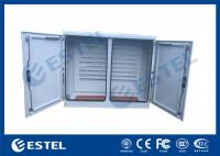 China Stainless Steel Two Bay Base Station Cabinet DIN Rail Power Distribution Enclosure factory