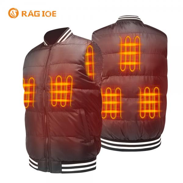 Quality 5 Heating Zones Outdoor Heated Vest 5V Rechargeable Heated Waistcoat for sale