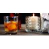 China Round Decoration Glass Candlestick Holders / Clear Glass Candle Holders factory