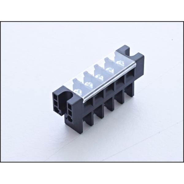 Quality Feedthrough Electrical Terminal Block 40A /600V 13.00mm Pitch M5 Screw UL94-V0 / PA66  Brass / Copper / Steel for sale