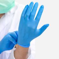 China Signo Disposable Medical Nitrile Gloves Powder Free 240MM Length factory