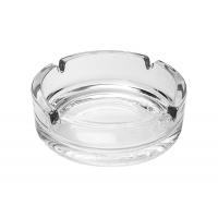 China 4.2 Inch Round Glass Ashtray Customization Color Spraying / Logo Printing for sale