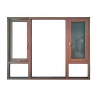 China Vinyl PVC UPVC Casement Window Door Soundproof Glass With Mosquito Mesh factory