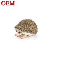 China Hedgehog Shape Resin Animal Toy Made Plastic Animal Cartoon Shape Toy factory