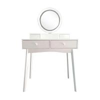 China LED Touch Screen MDF Wood Drawer Dressing Table With Mirror for sale