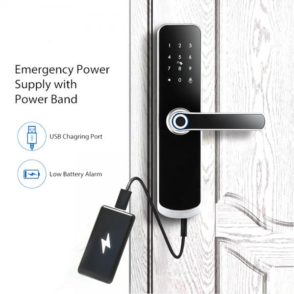 Quality Auto Uncloking Biometric Fingerprint Door Lock With IC And Password Function for sale