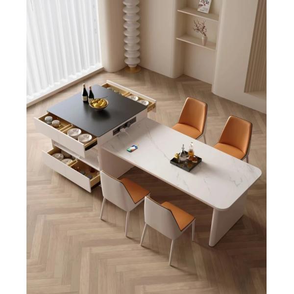 Quality Rock Plate Hotel Restaurant Furniture Creative Dining Table Set for sale