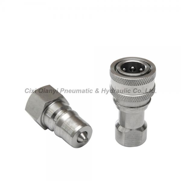 Quality Zinc Plated hydraulic quick disconnect couplings, Carbon Steel Hydraulic Coupling for sale