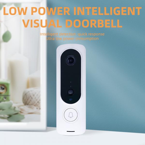 Quality White PIR Tuya Video Doorbell Home Assistant Two Way Voice Speak for sale