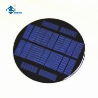 China 11 Battery 5.5V Lightweight Silicon Solar ZW-R100 Epoxy Resin Solar Panel Φ100X2.5mm factory