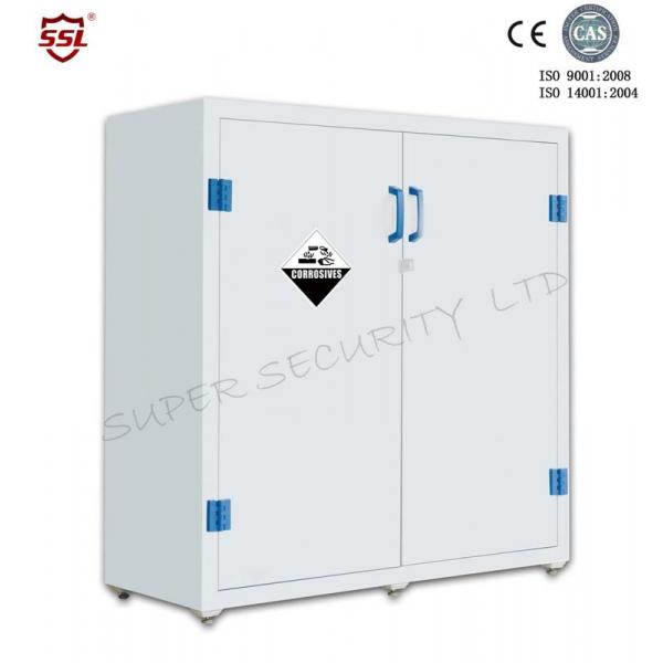 Quality Lab Solvent Plastic Double Door Chemical Storage Cabinet Corrosive , 30 Gallon for sale