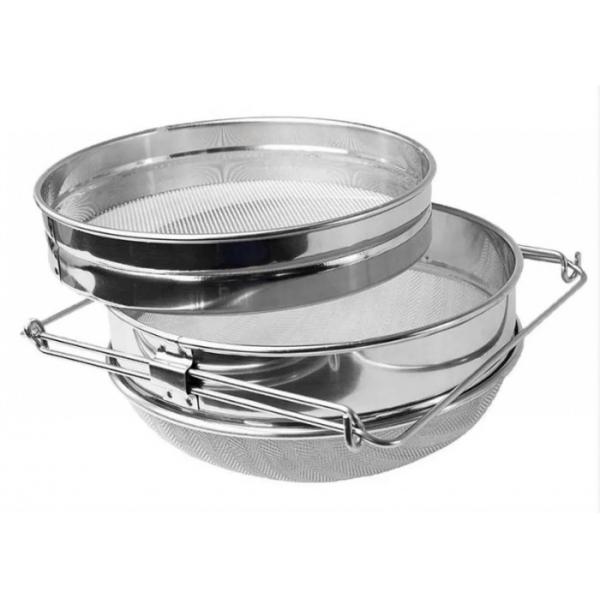 Quality 8-200mesh Double Layers Stainless Steel Basket Strainer Of Honey Filter Tool for sale