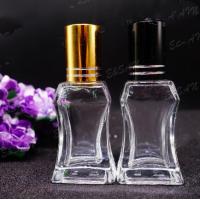 China glass perfume bottle china Wholesale Fancy clear Bottle With Aluminium Cap roll on Glass Refill Empty Perfume hot stock factory
