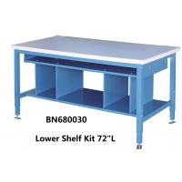 China Multi Purpose Industrial Work Benches Lower Shelf Kit For Divider Space 72 Inch Wide factory