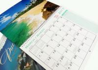 China Spiral Binding Hanging Art Paper Wall Calendars Full Color Printing For Company factory
